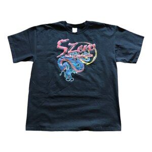 2024 Year Of The Dragon Graphic Print Crewneck Black Shirt Size Large EUC #6421